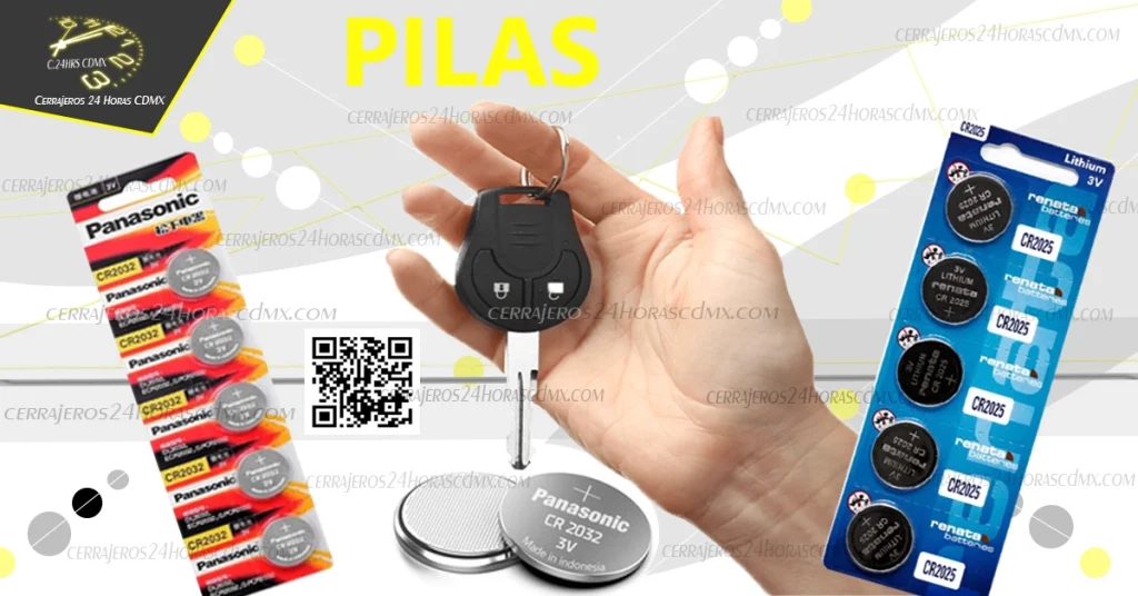 pilas para llaves de autos